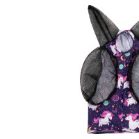 Anti-Vliegenmasker van Lycra met Oorbedekking Pro-Tech Ruimte-eenhoorn Motieven Anti-Vliegenmasker van Lycra met Oorbedekking Pro-Tech Ruimte-eenhoorn Motieven
