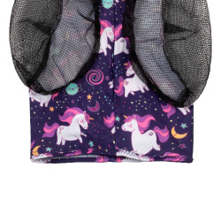 Masque Anti-Mouches en Lycra avec Couvre-Oreilles Pro-Tech Licorne de l'espace Motifs Masque Anti-Mouches en Lycra avec Couvre-Oreilles Pro-Tech Licorne de l'espace Motifs