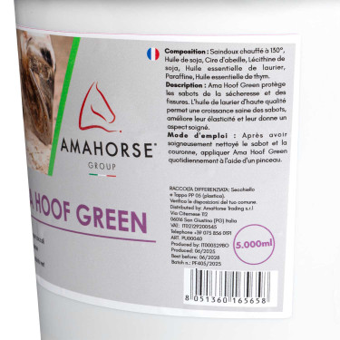 Gele Vet voor Hoef Ama Hoof 5L Umbria Equitazione Groen
