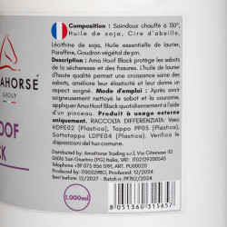 Gele Vet voor Hoef Ama Hoof 1L Umbria Equitazione Zwart