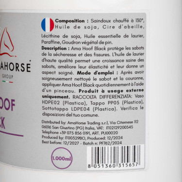Gele Vet voor Hoef Ama Hoof 1L Umbria Equitazione Zwart