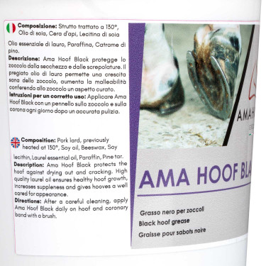 Vet voor Hoef Ama Hoof 2500 ml Umbria Equitazione Zwart