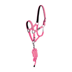 Licol Synthétique avec Longe Reflective Supreme Rose Licol Synthétique avec Longe Reflective Supreme Rose