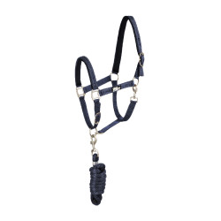 Synthetisch Halster met Reflecterende Lijn Supreme Marine Marineblauw