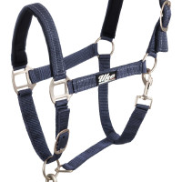 Synthetisch Halster met Reflecterende Lijn Supreme Zwart