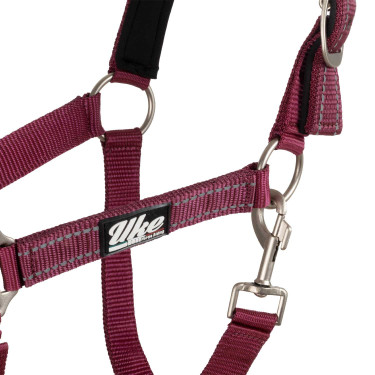 Licol Synthétique avec Longe Reflective Supreme Bordeaux