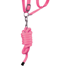 Licol Synthétique avec Longe Reflective Supreme Rose Licol Synthétique avec Longe Reflective Supreme Rose