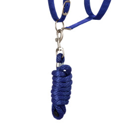 Licol Synthétique avec Longe Reflective Supreme Bleu royal