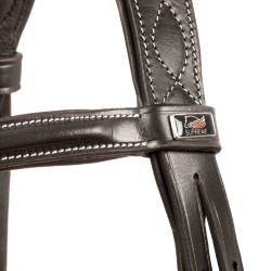 Bridon Supreme met Contrasterende Stiksels en Supreme Teugels Bruin