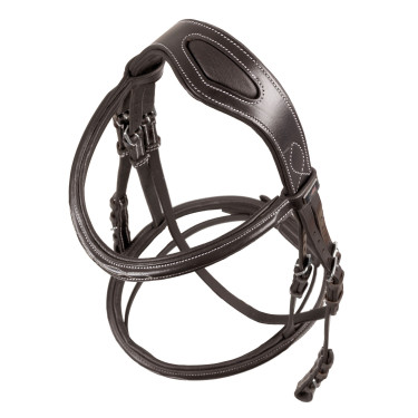 Bridon Supreme met Contrasterende Stiksels en Supreme Teugels Bruin
