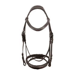 Bridon Supreme met Contrasterende Stiksels en Supreme Teugels Bruin