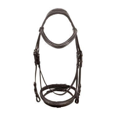 Bridon Supreme met Contrasterende Stiksels en Supreme Teugels Bruin