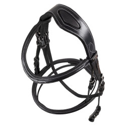 Bridon Supreme avec Couture Contraste et Rênes Supreme Noir