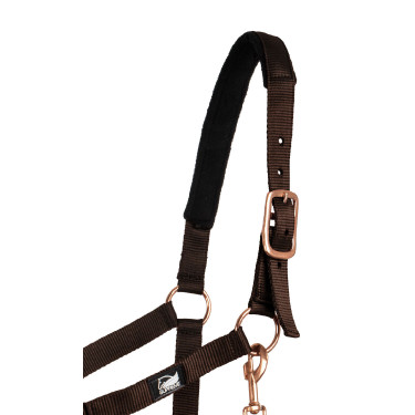 Nylon Halster Rose Gold Line met Supreme Lijn Bruin