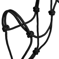 Licol éthologiques en Corde Nouée Pool's Noir