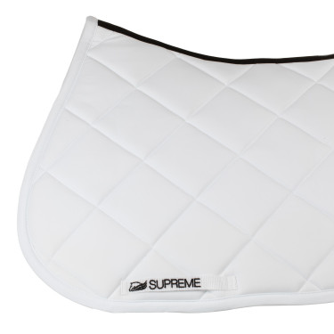 Tapis de Selle Pleasure Jumping Supreme Blanc