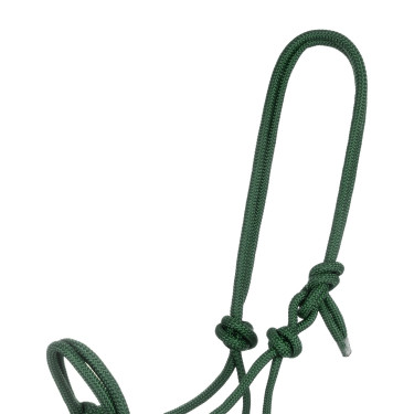 Licol Corde Nouée avec Longe Pool's Vert chasseur Licol Corde Nouée avec Longe Pool's Vert chasseur