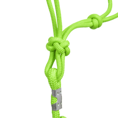 Halster met geknoopte touw en lijn Pool's Citroen Geel