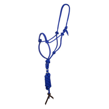 Halster met geknoopte touw en lijn Pool's Koningsblauw