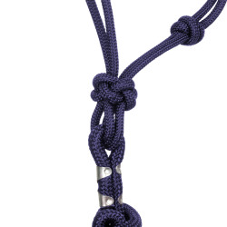 Licol Corde Nouée avec Longe Pool's Marine Bleu marine