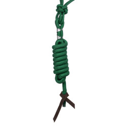 Licol Corde Nouée avec Longe Pool's Vert chasseur Licol Corde Nouée avec Longe Pool's Vert chasseur
