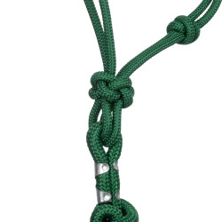 Licol Corde Nouée avec Longe Pool's Vert chasseur Licol Corde Nouée avec Longe Pool's Vert chasseur
