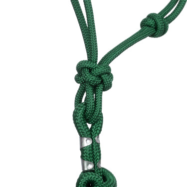 Licol Corde Nouée avec Longe Pool's Vert chasseur Licol Corde Nouée avec Longe Pool's Vert chasseur