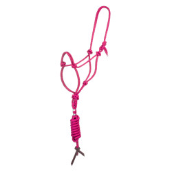 Licol Corde Nouée avec Longe Pool's Rose Licol Corde Nouée avec Longe Pool's Rose