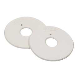 Ringenbitringen Bedekt met Rubber Umbria Equitazione Wit Ringenbitringen Bedekt met Rubber Umbria Equitazione Wit