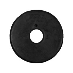 Ringenbitringen Bedekt met Rubber Umbria Equitazione Zwart