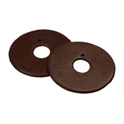 Rondelles de Mors à Anneaux Recouvert de Caoutchouc Umbria Equitazione Marron Rondelles de Mors à Anneaux Recouvert de Caoutchouc Umbria Equitazione Marron