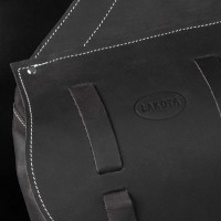 Sacoche de Selle en Veau Fermeture 3 Lanières Pool's Marron