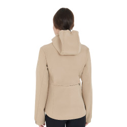 Aangesloten softshell damesjas met verborgen zakken Equestro Beige