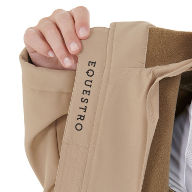 Aangesloten softshell damesjas met verborgen zakken Equestro Beige