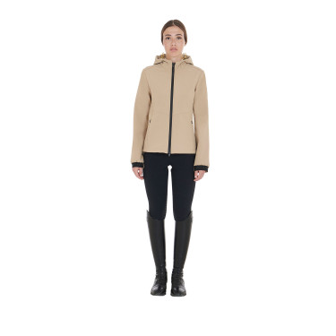 Veste softshell ajustée femme avec poches dissimulées Equestro Beige