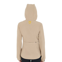 Aangesloten softshell damesjas met verborgen zakken Equestro Beige