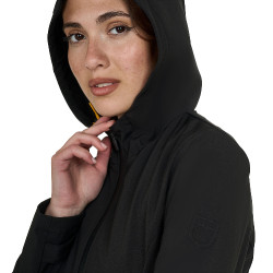Aangesloten softshell-jas met winddichte rits voor dames Equestro Zwart