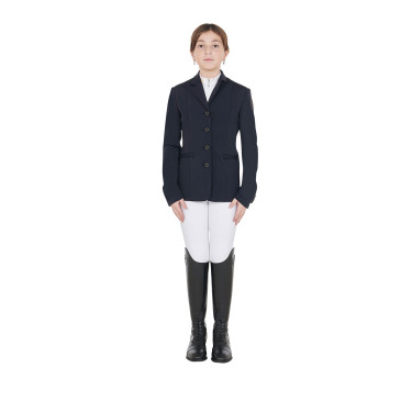Veste de concours enfant Exclusive Equestro Marine blazer Bleu marine Veste de concours enfant Exclusive Equestro Marine blazer Bleu marine