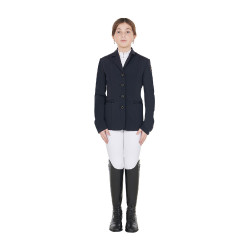 Wedstrijdjas kind Exclusive Equestro Marineblazer Marineblauw