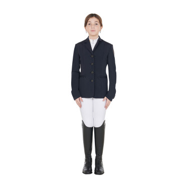 Wedstrijdjas kind Exclusive Equestro Marineblazer Marineblauw