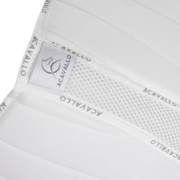 Gewatteerd springzadeldek Louvre en bamboe JS CW-3DS Acavallo Wit