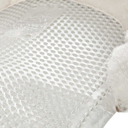 Gel schokdemper pony met uitsnijding en rand van schapenvacht Classic Acavallo Transparant / wit