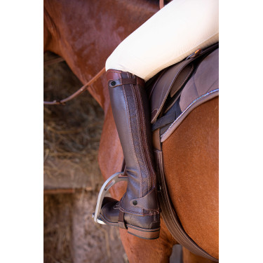Mini-chaps Equithème Elite Havane Marron Mini-chaps Equithème Elite Havane Marron