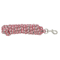 Longe attache tricolore Marron clair / rose / blanc Longe attache tricolore Marron clair / rose / blanc