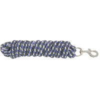 Lange tricolore strop Violet / zwart / wit