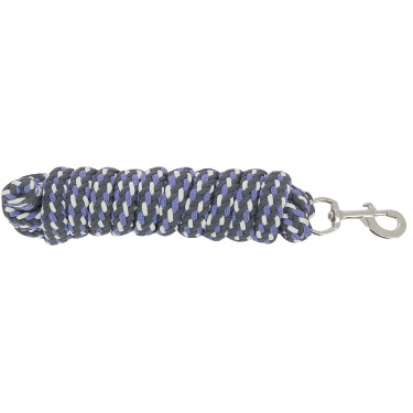 Longe attache tricolore Violet / noir / blanc