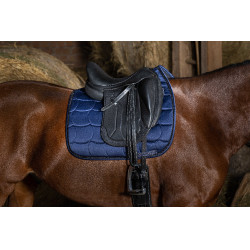 Zadeldek Equithème Satin Marineblauw Zadeldek Equithème Satin Marineblauw