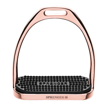 Étriers Sprenger semelles caoutchouc Rose gold Étriers Sprenger semelles caoutchouc Rose gold