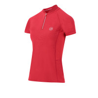 Polo Equithème Emma manches courtes Cerise Rouge