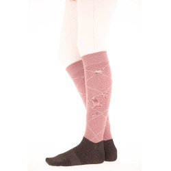 Chaussettes Pénélope Luxe Rose pâle Chaussettes Pénélope Luxe Rose pâle